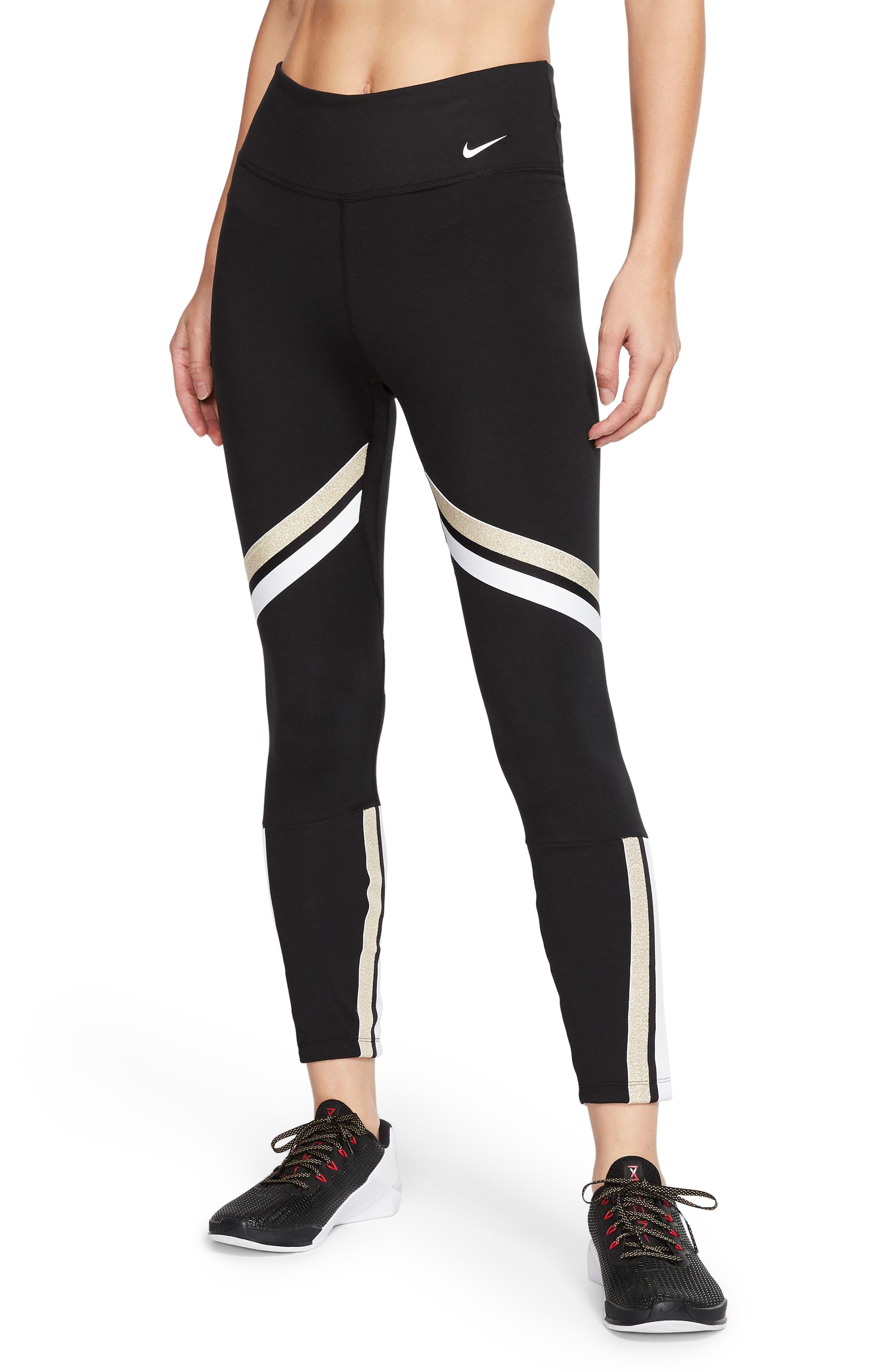 black and gold nike legging