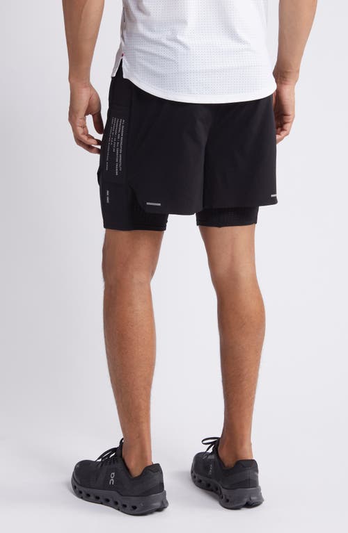 Shop Asrv Aerotex Hybrid Liner Shorts In Black/black