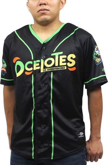 OT SPORTS Men s Black Greensboro Grasshoppers Copa Replica Jersey