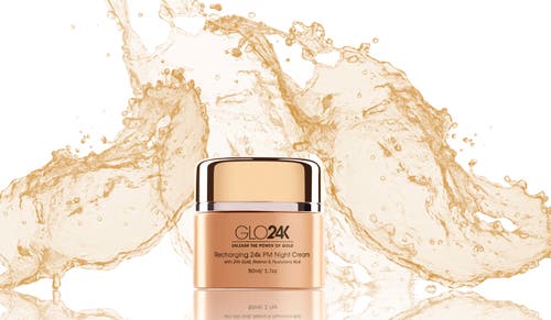 Glo24k Unleash The Power Of Gold Recharging 24k Pm Night Cream In Na