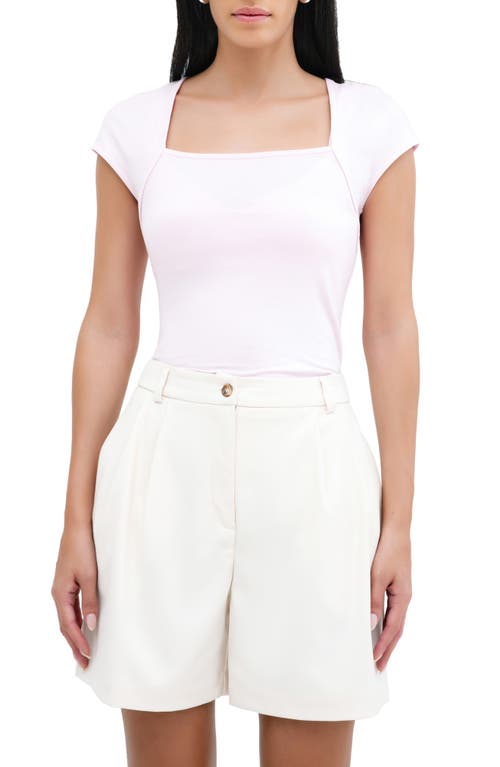 Marcella Kiana Square Neck Top In Mauve