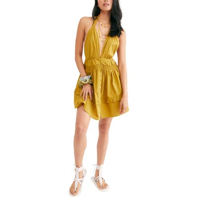 Free People Sail Away Minidress, Green
