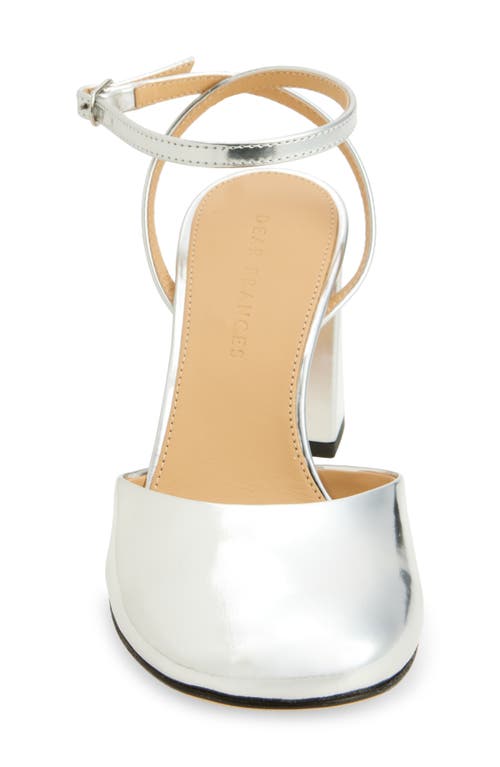 Shop Dear Frances Harlow Ankle Strap Pump In Silver