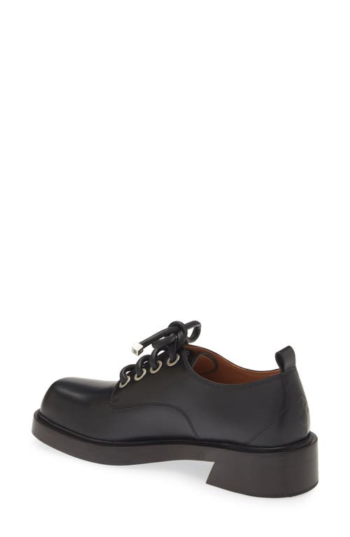 Shop Alexander Mcqueen Lace Up Derby Shoe In Black