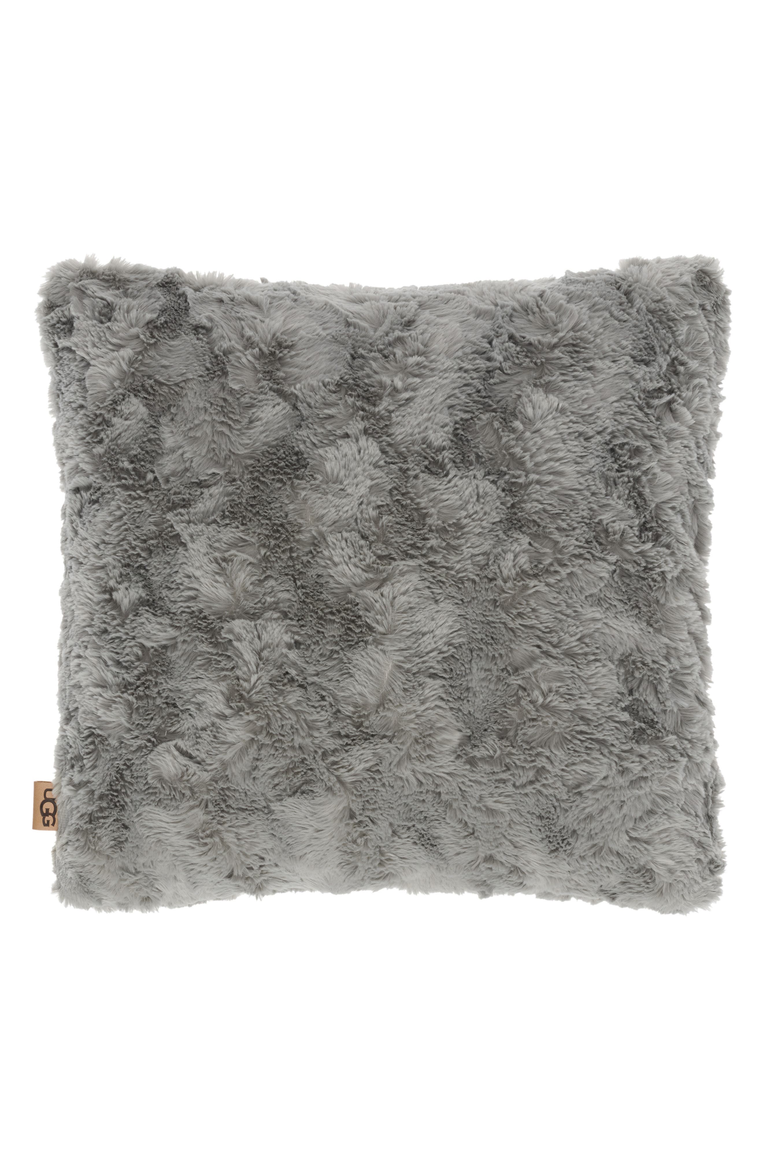 UGGRUGG Adalee Faux Fur Accent Pillow White Faux Fur Body Pillow Case Cover