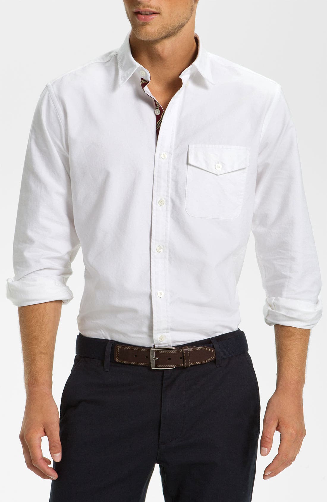 chinos and oxford shirt