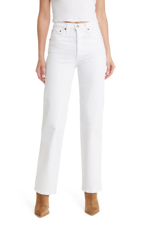 Women's White Mom Jeans | Nordstrom