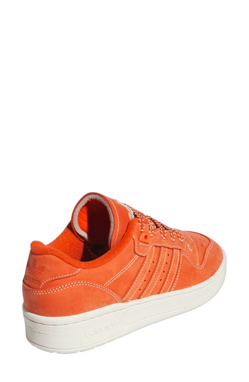 Shop Adidas Originals Adidas Rivalry Low Sneaker In Collegiate Orange/ivory/sand