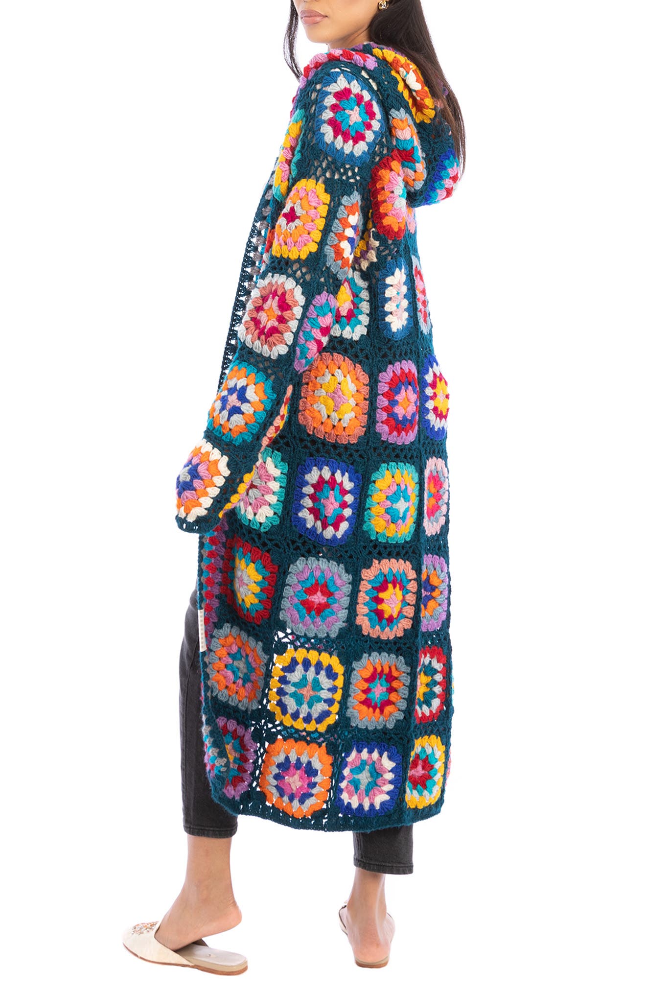 SAACHI Crochet Wool Cardigan Nordstromrack