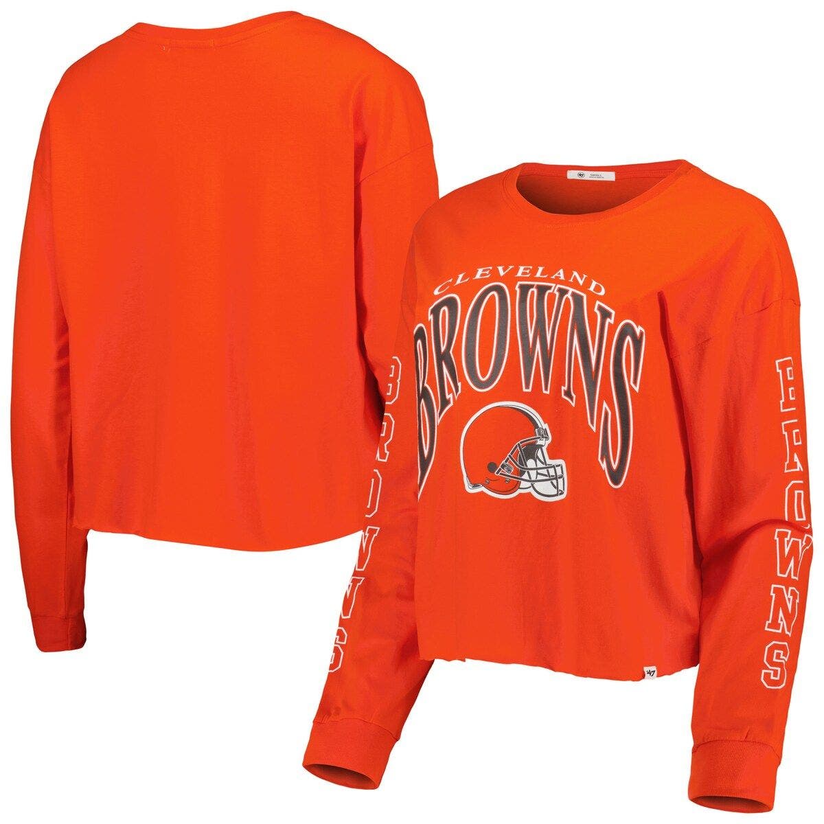 cleveland browns orange long sleeve shirt