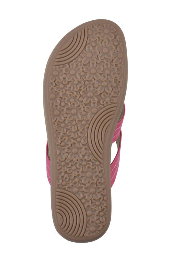 Cliffs By White Mountain Fateful Flip Flop In Hot Pink/ Nubuck