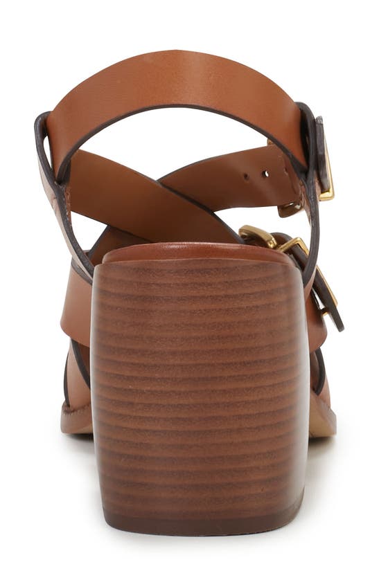 Vince Camuto Penina Ankle Strap Sandal In Golden Walnut