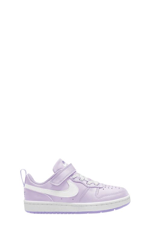 Shop Nike Kids' Court Borough Low Recraft Sneaker In Grape/white/lilac