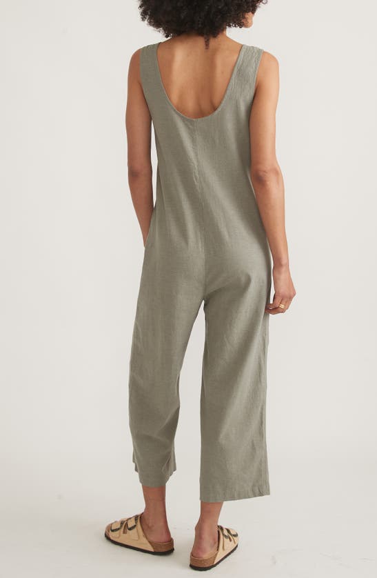 Marine Layer Sydney Beach Sleeveless Jumpsuit In Shadow
