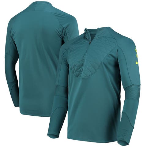 Nike Men's Miami Dolphins Sideline Pewter Half-Zip Long Sleeve Top - Grey - M Each