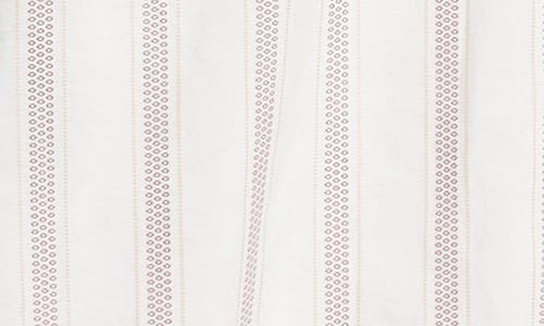 Shop Massimo Alba Canary Stripe Cotton Poplin Button-up Shirt In White/walnut