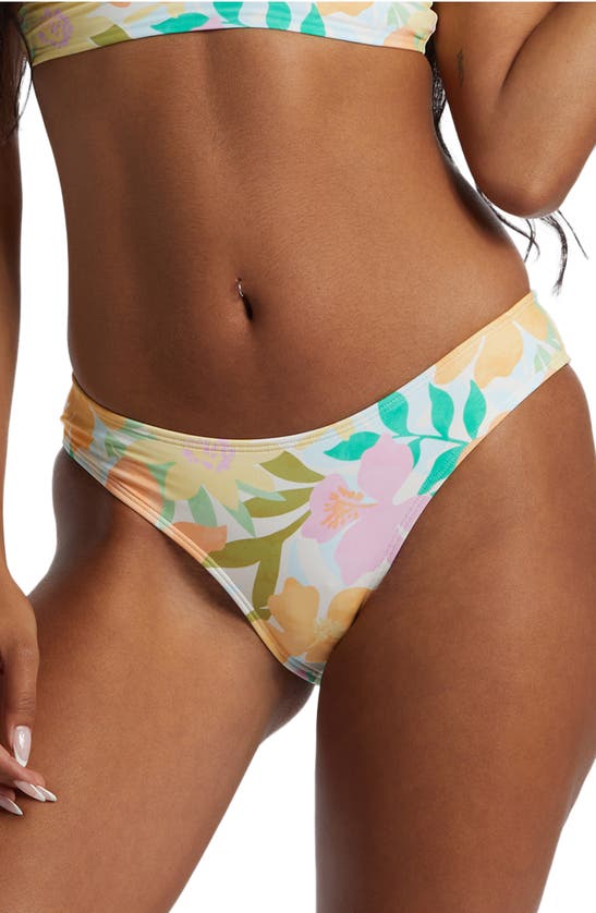 Shop Billabong Sweet Bondi Bikini Bottoms In Pink Multi