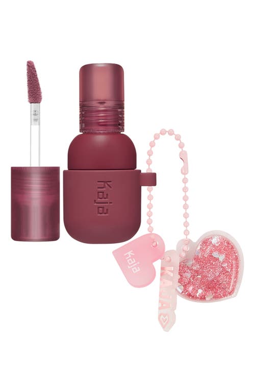 Kaja Jelly Charm Lip & Blush Stain with Glazed Key Chain in Fig Soda at Nordstrom