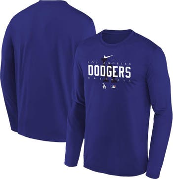 Youth Los Angeles Dodgers Nike Royal Authentic Collection Performance  Pullover Hoodie