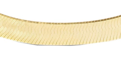 Karat Rush Herringbone Chain Necklace In Yellow