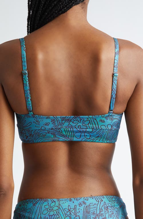 Shop Ulla Johnson Zahara Underwire Bikini Top In Lagoon