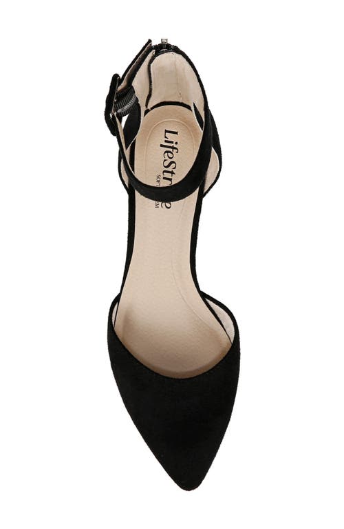 Shop Lifestride Admire Ankle Strap Pointed Toe Pump In Black