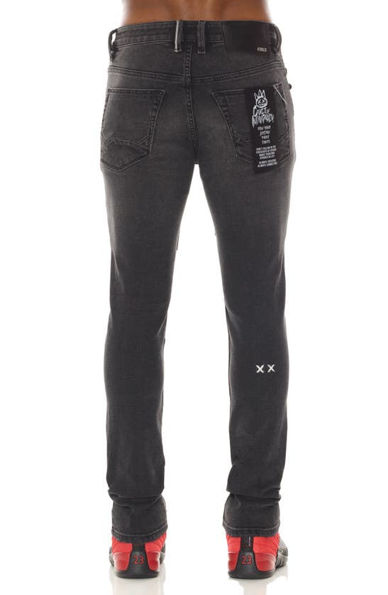 Cult Of Individuality Punk Rip & Repair Super Skinny Jeans In Plaid