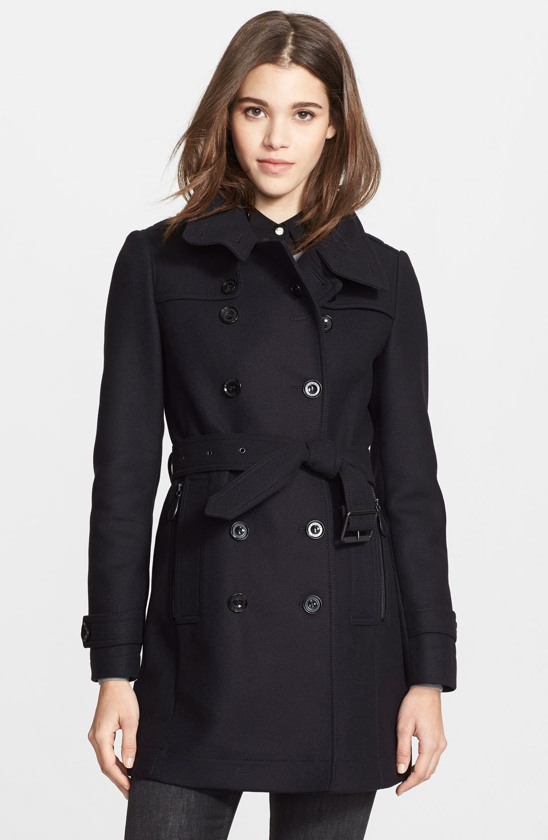 Burberry Brit 'Daylesmoore' Wool Blend Trench Coat Nordstrom