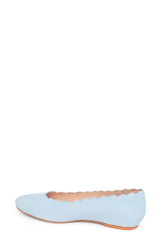 Shop Patricia Green Palm Beach Scalloped Ballet Flat In Sky Blue