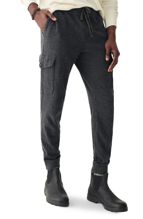 Faherty Knit Alpine Cargo Jogger Pants in Charcoal Heather