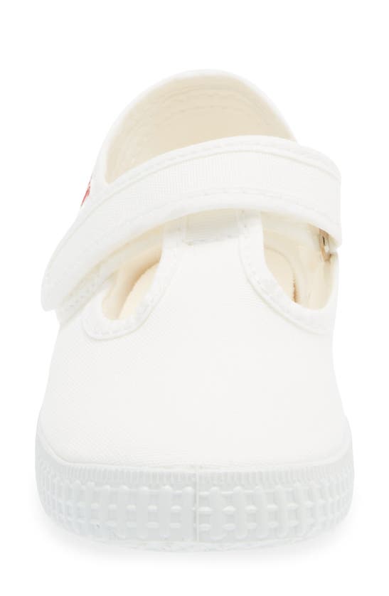 Cienta Kids' T-strap Sneaker In White