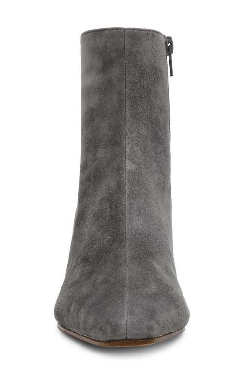 Shop Steve Madden Delvie Bootie In Grey Suede