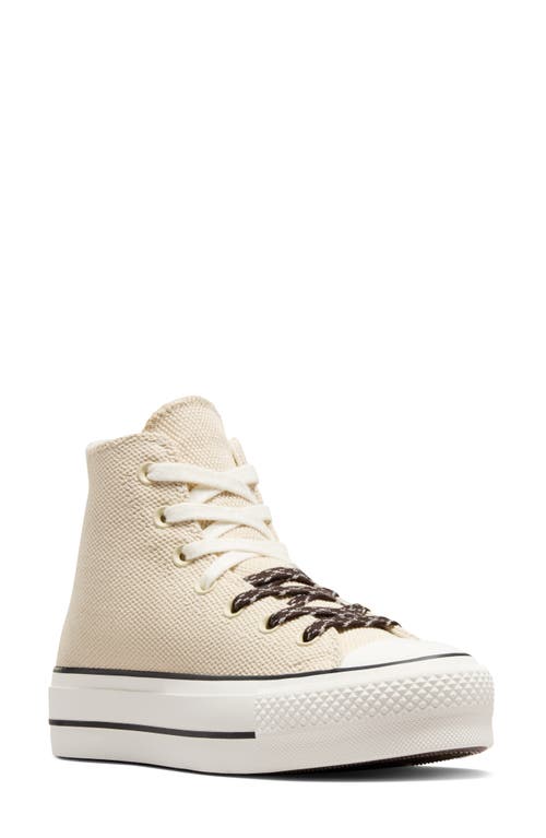 Converse Chuck Taylor® All Star® Lift High Top Sneaker In Neutral