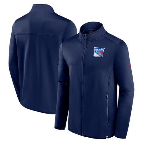 Men's Fanatics Branded  Navy New York Rangers Authentic Pro Full-Zip Jacket
