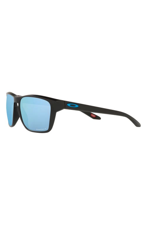 Oakley Sylas 60mm Prizm Polarized Rectangular Sunglasses in Matte Black at Nordstrom