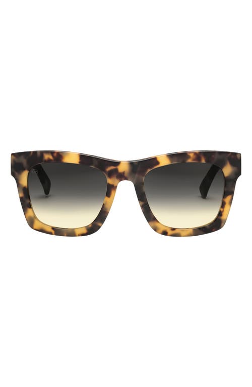 Electric Crasher 54mm Rectangle Sunglasses in Matte Tort/Black Gradient