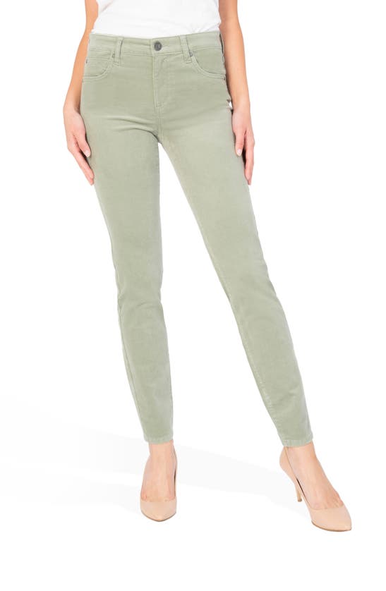 Kut From The Kloth Diana Stretch Corduroy Skinny Pants In Sage