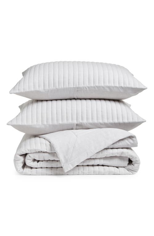 Nordstrom Organic Cotton Twill Quilt & Shams Set in Grey Vapor at Nordstrom