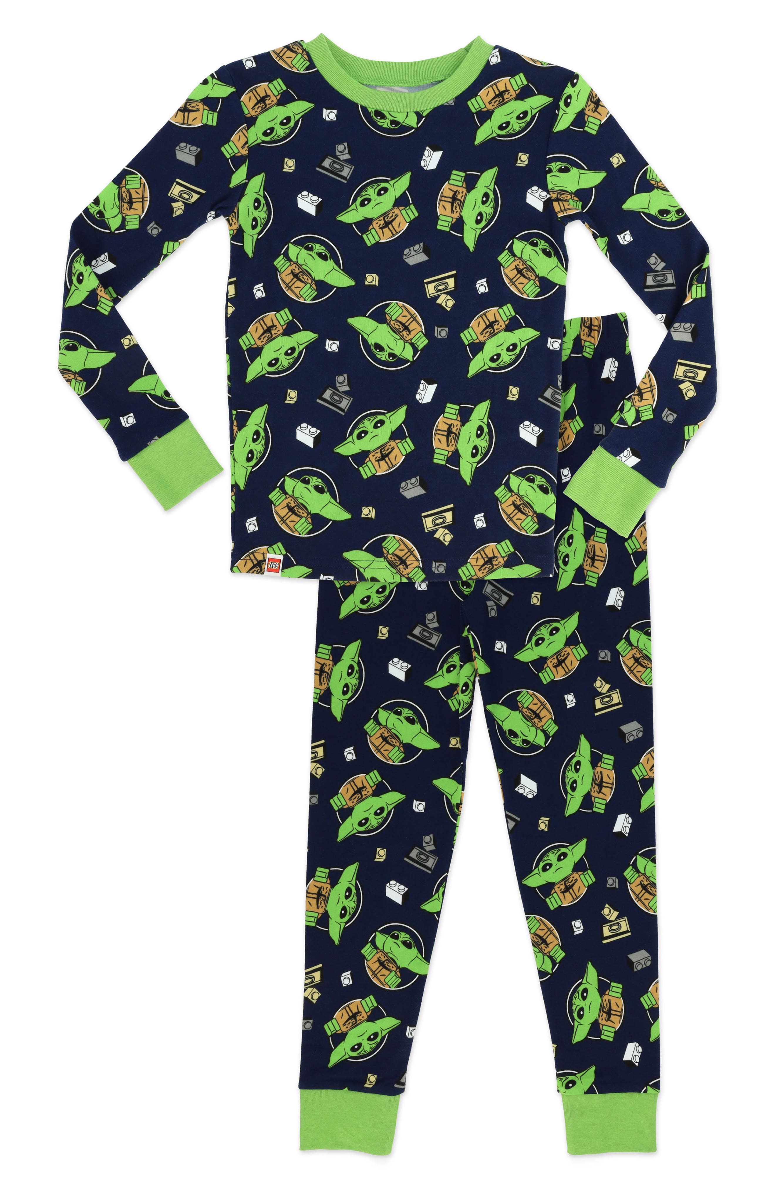 Nordstrom Baby Clothing Loungewear Pajamas King of the Jungle Fitted Footie Pajamas in Blue at Nordstrom 