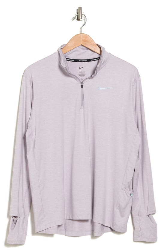 Nike Element Half Zip Pullover In Silver Lilac/ Venice