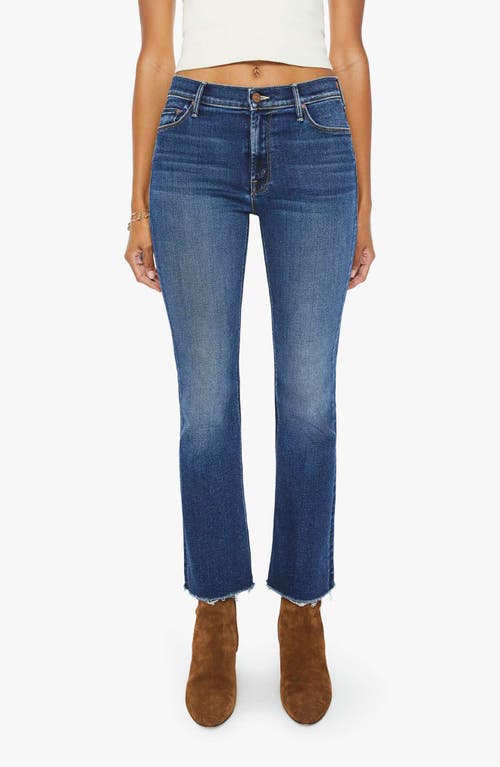 MOTHER The Outsider Raw Hem Ankle Bootcut Jeans Uncharted Waters at Nordstrom,