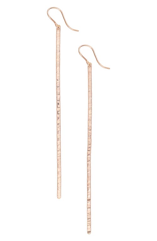 Nashelle Pure Bar Drop Earrings in Rose Gold at Nordstrom