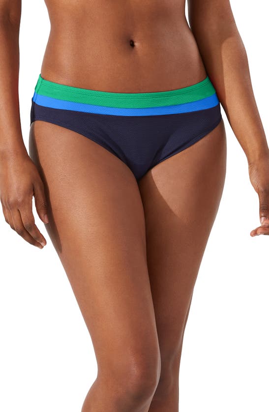 Tommy Bahama Island Cays Colourblock Hipster Swim Bottoms In Vivid Palm