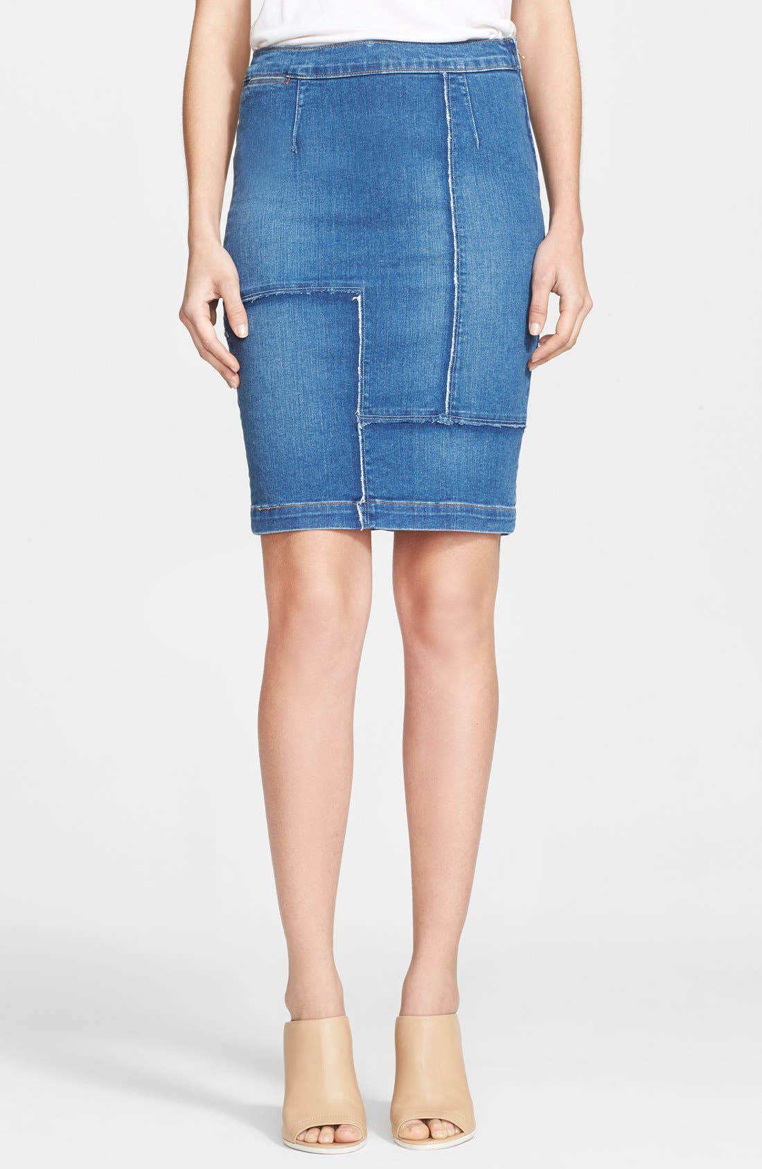 Frame Denim 'Le High Panel' High Waist Denim Pencil Skirt (Nordstrom