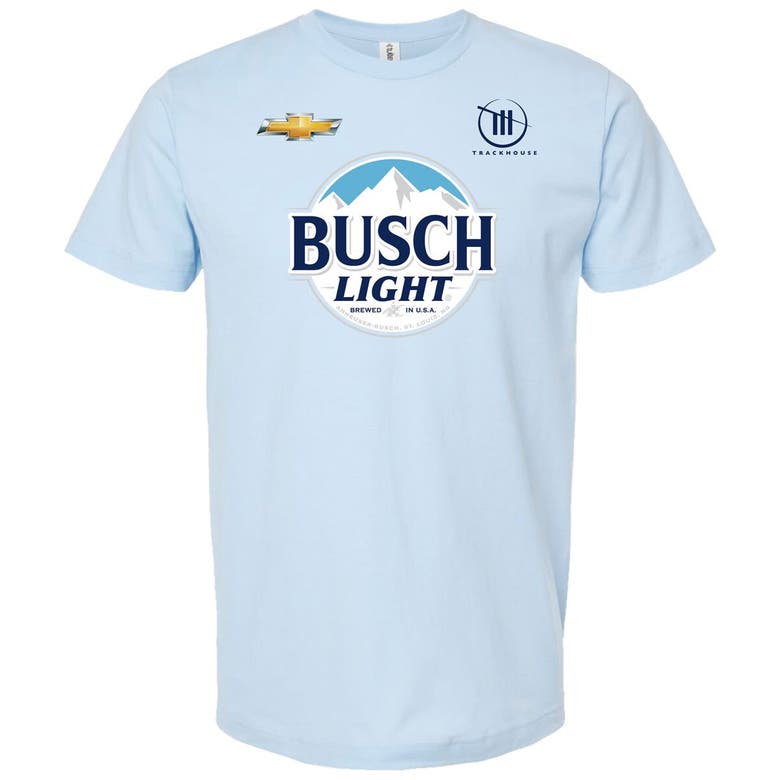 Shop Trackhouse Racing Team Collection Light Blue Trackhouse Racing Busch Light Partners T-shirt