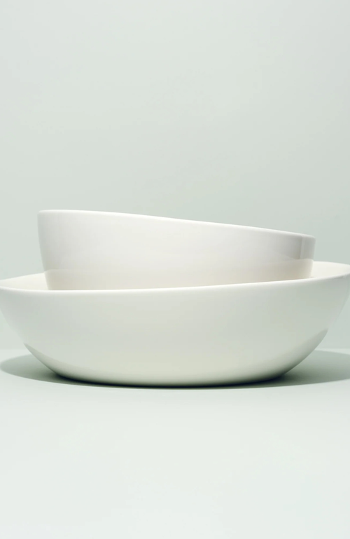 Fors Studio Slanted Serving Bowl In White