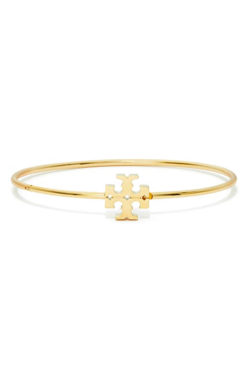 Tory Burch Eleanor Hinged Cuff In Tory Gold