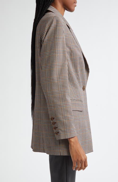 Shop Ramy Brook Deon Glen Plaid Blazer In Pinot Noir Phoenix