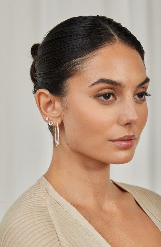 Bony Levy Liora Diamond Open Circle Stud Earrings In 18k White Gold