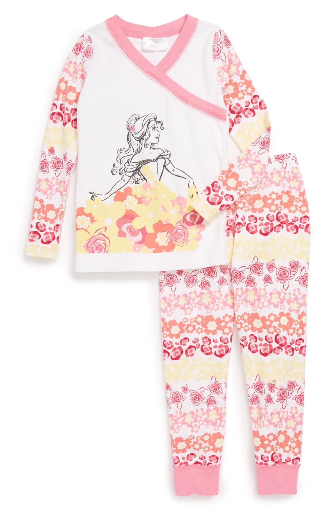 Hanna Andersson Disney Belle Two Piece Organic Cotton Fitted 